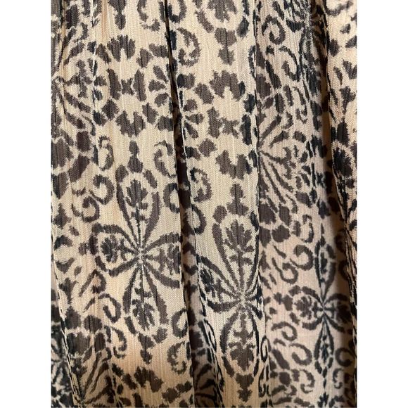 Anthropologie Let Me Be Smocked Mock-Neck Dress Size L - Picture 9 of 10